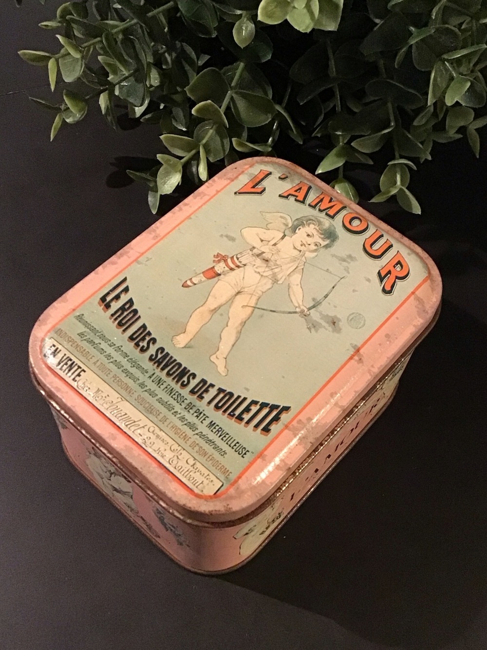 ♥️5/25$ L'Amour Pink Toiletry Soap Tin